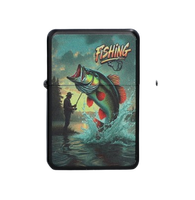 Zapalniczka Benzynowa z motywem Wędkarza – Wieczorne łowy Fishing Art