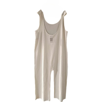 Kombinezon Damski Bez Rękawów Letni Lekki Wygodny Biały Rozmiar XL