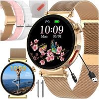 SMARTWATCH DAMSKI ZEGAREK Z POMIAREM CUKRU EKG GLUKOZA CIŚNIENIE ROZMOWY PL