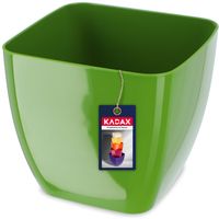 DONICZKA OSŁONKA KWIATY KWADRATOWA ZIELONA 12CM