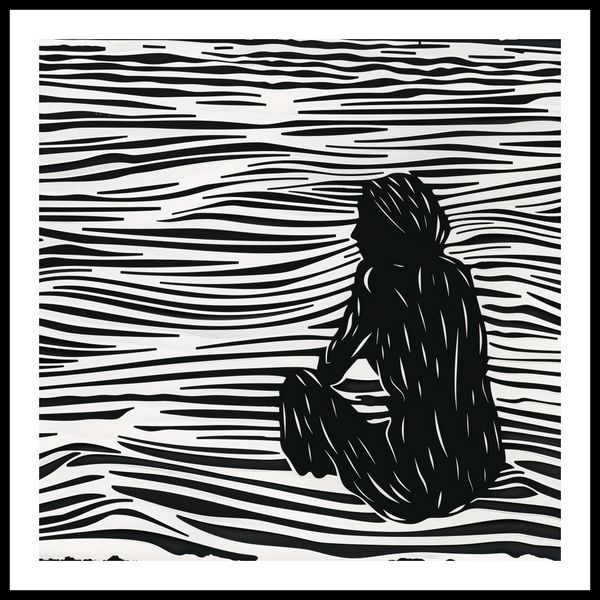 Plakat 80x80cm Złożone Fluidalne Linie zdjęcie 3