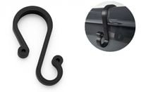 50x Mocne haczyki na rynnę do girland, ozdób, lampek świątecznych