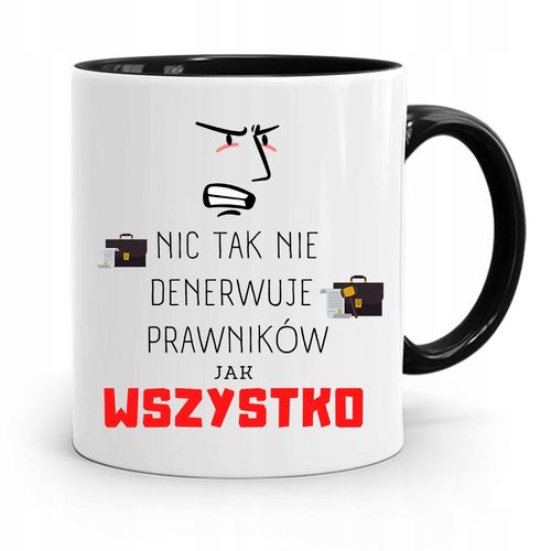 Kubek Czarny Dla Prawnika Mecenasa Pan Mecenas Z Nadrukiem Ze Zdjęciem na Arena.pl