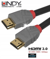 Kabel HDMI 2.0 LINDY High Speed M/M 5m czarny/anthra