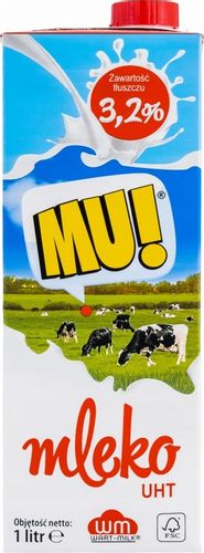 Mleko UHT Wart-Milk MU! 3.2% 1l x 12 na Arena.pl