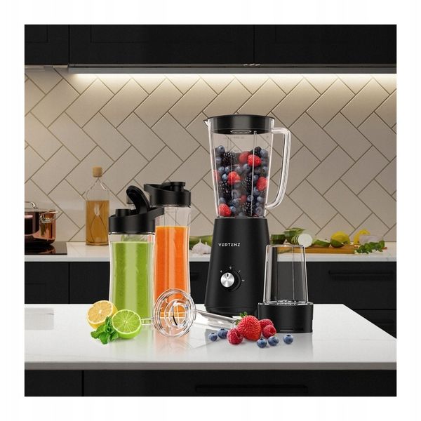 Blender Kielichowy VERTENZ mocny dwa bidony MIKSER 4w1 DO SMOOTHIE zdjęcie 10