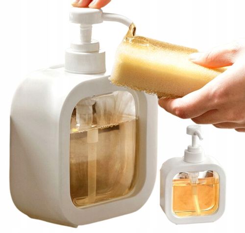 Dozownik Do Mydła Płynu Pojemnik Łazienkowy Biały na Arena.pl