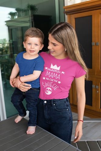 KOSZULKA DLA MAMY Z KUBKIEM NAJLEPSZA MAMA NA ŚWIECIE ZESTAW UPOMINKOWY 1+1 na Arena.pl