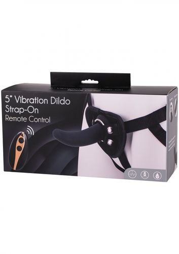 vibration dildo strap on 5inch black na Arena.pl