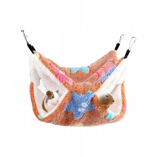 Łóżko hamakowe dla chomika Zagraj w dwuwarstwową pościel Miękkie spanie na Arena.pl