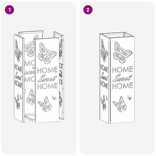 Stojak na parasol Czarny 15.5 x 15.5 x 49 cm Stal na Arena.pl