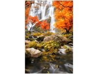 40X60CM JESIENNY WODOSPAD OBRAZ