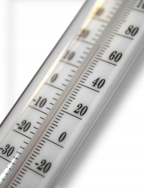 TERMOMETR ZAOKIENNY METALOWY 26,5cm RETRO DUŻY zdjęcie 2