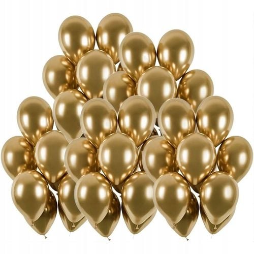 BALONY glossy CHROM złote METALIK impreza do girland KOMUNIA ślub na Arena.pl