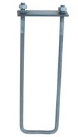 kotwa u m12l-300mm z blachą+2 nakrętki - lbkub 12*300