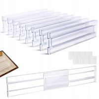 ORGANIZER DO SZUFLADY PRZEGRÓDKA REGULOWANA SEPARATOR PRZEZROCZYSTA 16SZT