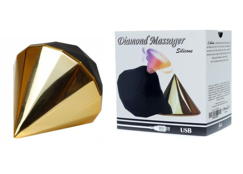 Stymulator-Diamond Air Massager Usb 7 Function Gold zdjęcie 9