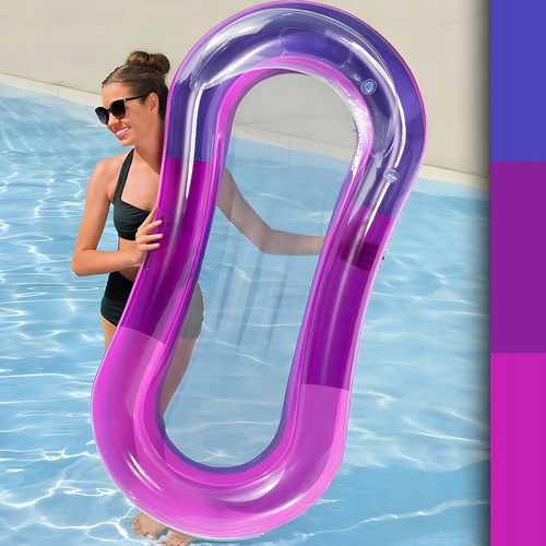 MATERAC DMUCHANY Z SIATKĄ DO PŁYWANIA LEŻAK PLAŻOWY NA BASEN HAMAK WODNY na Arena.pl