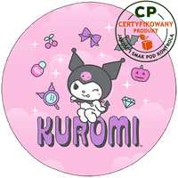 Opłatek na tort Kuromi