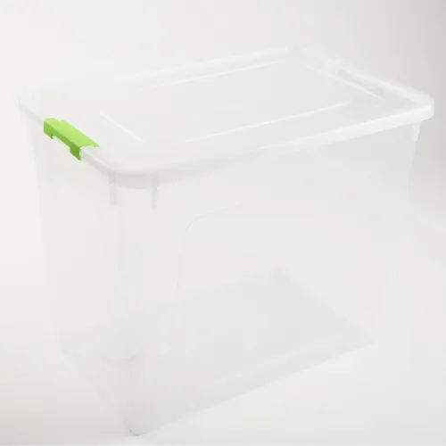 POJEMNIK PLASTIKOWY BOX 40L PRZEZROCZYSTY Z POKRYWKĄ DO PRZECHOWYWANIA na Arena.pl