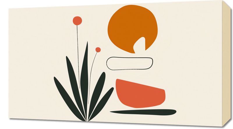 Obraz 70x40cm Abstrakcyjny Zen zdjęcie 1