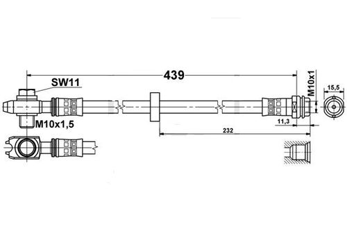 Audi A3 8L FWD - Zestaw Przewodów Hamulcowych W Oplocie Stalowym na Arena.pl