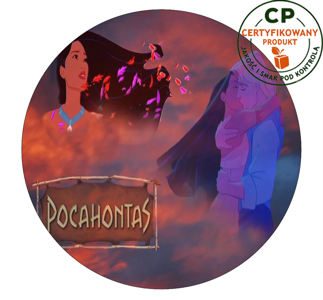Opłatek na tort Pocahontas zdjęcie 1