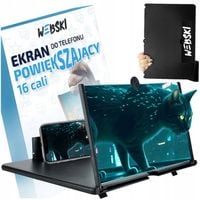 Lupa wzmacniacz ekranu 3D do telefonu 16" CALI POWIĘKSZACZ SZKŁO LUPA ZOOM