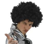 Peruka czarne włosy kręcone afro karnawał party — Czarny