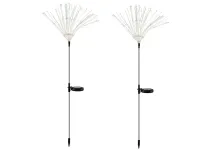 2x Lampa solarna ogrodowa led dmuchawiec ciepły fajerwerk do ogrodu