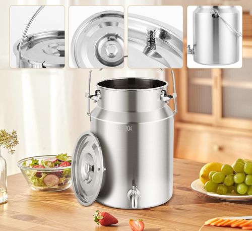 Dzbanek ze stali nierdzewnej 304 10L z kranikiem do mleka wina napojów na Arena.pl