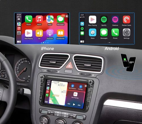 RADIO ANDROID 2DIN 4+64 GB 8 CALI VW PASSAT B6 B7 GOLF 5 V 6 VI SKODA na Arena.pl