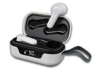 Słuchawki bezprzewodowe Air Bass Pro 18 białe zestaw z powerbankiem