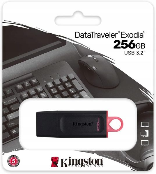 USB Kingston Exodia 256 GB USB 3.2 zdjęcie 1