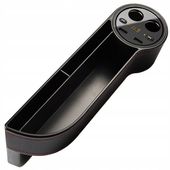 UCHWYT NA TELEFON ORGANIZER DO SAMOCHODU AUTA ŁADOWARKA USB LCD PUDEŁKO