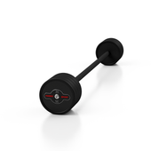 Sztanga prosta gumowana 35 kg MARBO SPORT czarny mat