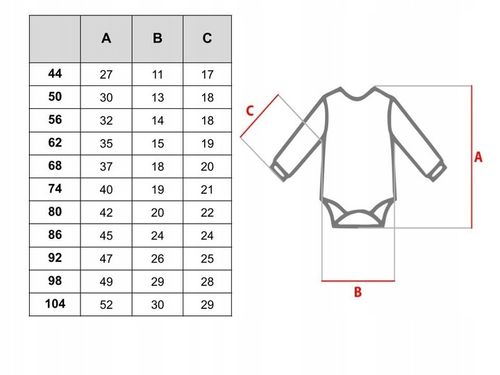2-pak BODY KOPERTOWE rozpinane DŁUGI RĘKAW 74 na Arena.pl