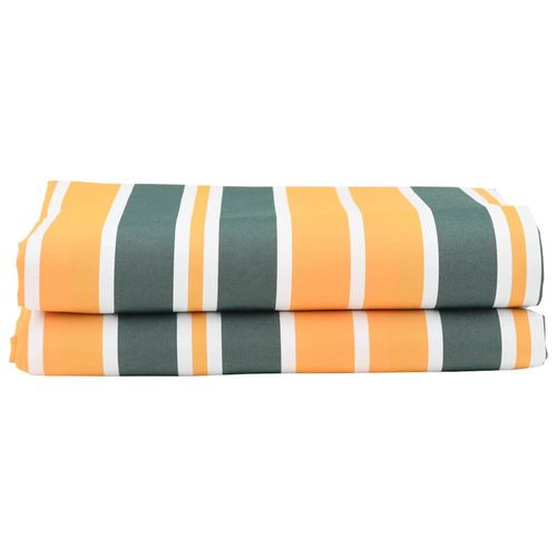 Materiał zapasowy do markizy Zielony i żółty 10 x 1.6 m tkanina na Arena.pl