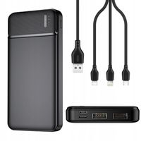 Power bank 10000 mAh USB / USB-C z potrójnym kablem 3w1