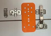 Szablon do prowadników puszek zawiasów nakładanych wpuszczanych