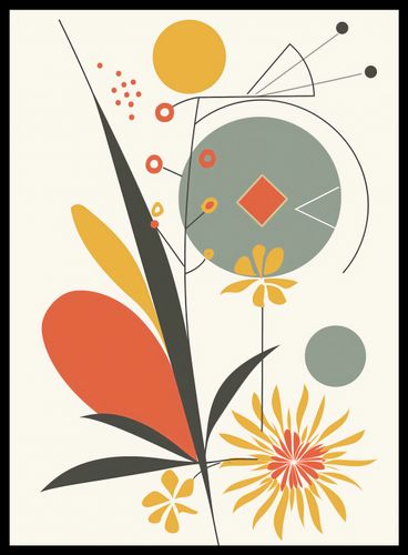 Plakat 40x55cm Geometryczny Ogród na Arena.pl