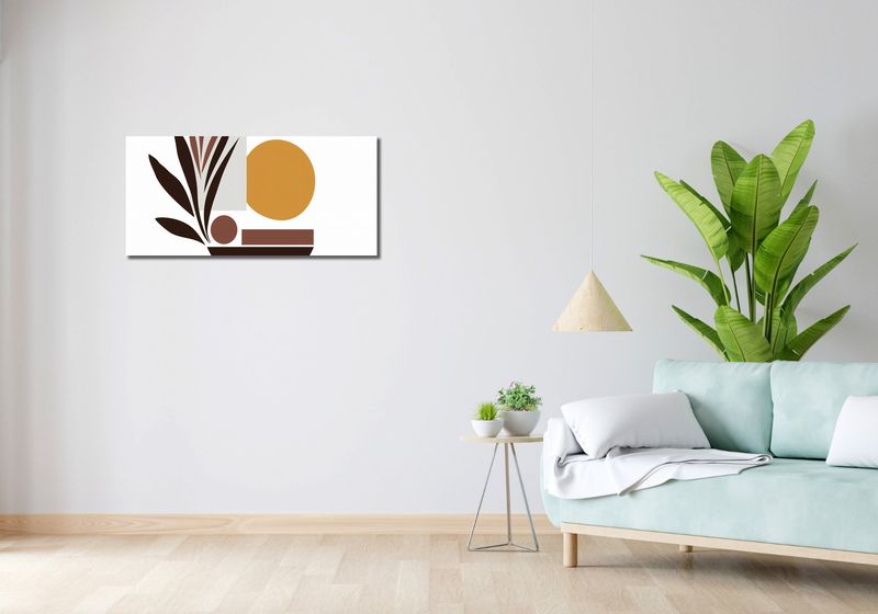 Obraz 90x40cm Stylizacja Roślin zdjęcie 2