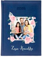 KALENDARZ A5 2026 DZIENNY KSIĄŻKOWY Z NADRUKIEM UV TWOJE ZDJĘCIE NAZWISKO