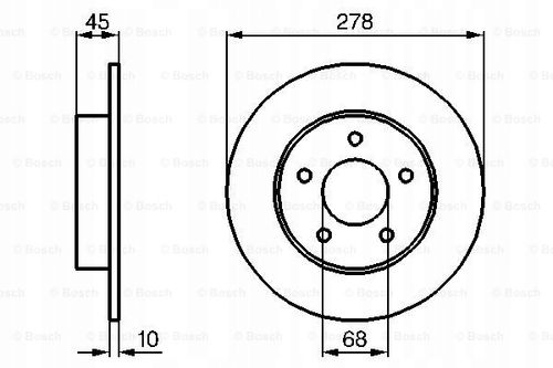 TARCZA HAM TYL 278X10 P BOSCH na Arena.pl