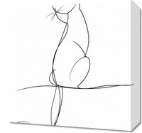 Obraz 40x40cm Elegancja w Jednej Linii