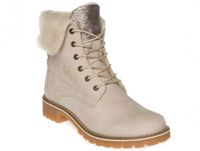 SOCCX Botki damskie - Pale ocieplane skórzane - rozmiar 37 - Beżowy nubuk