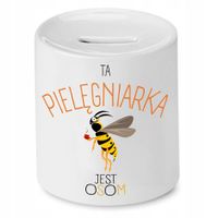 Skarbonka Dla Pielęgniarki Jest Osom Z Nadrukiem Ze Zdjęciem