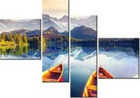 100 70CM OBRAZ 4 ELEM PRZED WYPRAWĄ DRUK PŁÓTNO RAMA