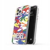 ETUI OCHRONNE DIESEL CLEAR CASE PRIDE CAMO AOP DO IPHONE 12/12 PRO KOLOROWE