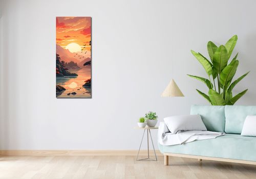 Obraz 40x100cm Złoty Zachód na Arena.pl